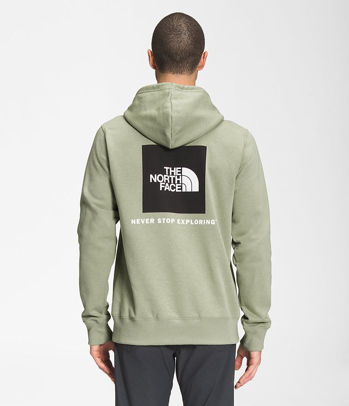The North Face Mens Hoodie Box NSE Pullover 827GFJHZR - Green